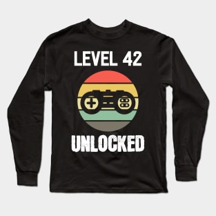Level 42 Unlocked - For Gamers Long Sleeve T-Shirt